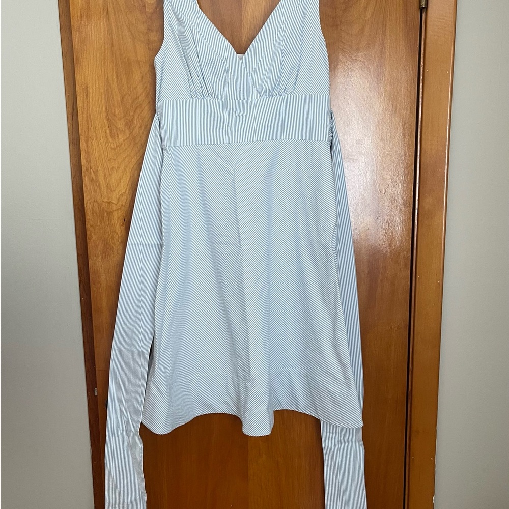 Vineyard Vines Light Blue Striped Dress